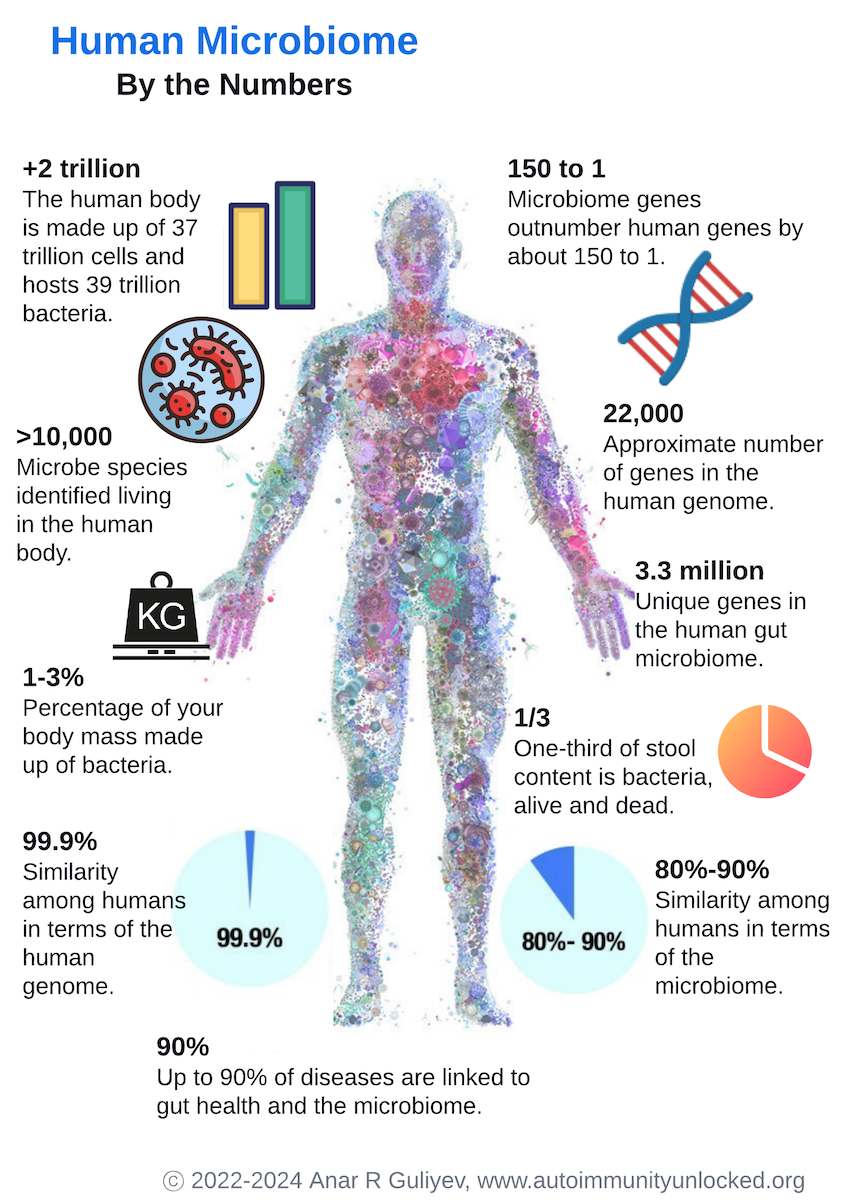 Human Microbiome by the Numbers